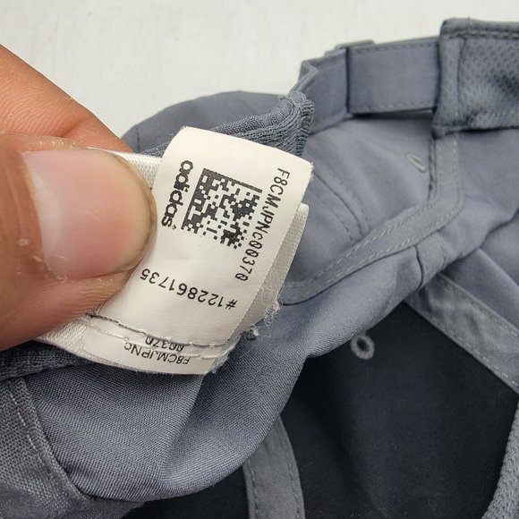 Adidas Adults Gray Athletic Hat Cap Adjustable Lightweight Comfort Outdoors - Picture 10 of 11